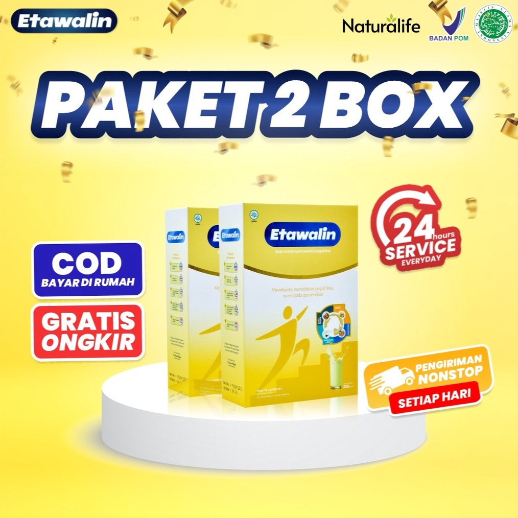 

Import Terbaik PAKET 2 BOX ETAWALIN Susu Kambing Etawa Bantu Atasi Masalah Nyeri Sendi Pegal Linu Nyeri Tulang Rematik Kesemutan Radang Sendi Cegah Osteoporosis Pengeroposan Tulang Tingkatkan Kepadatan Tulang Paket Hemat Asli Original Termurah Ter
