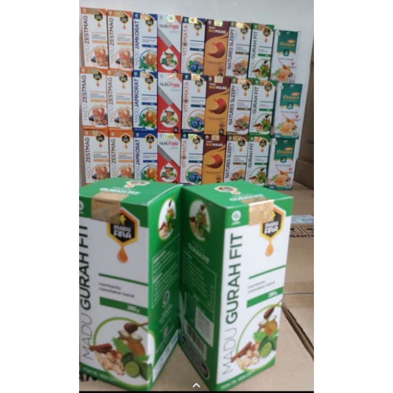 Madu Gurah Fit Sirup Obat Batuk dan Sesak Nafas Herbal.