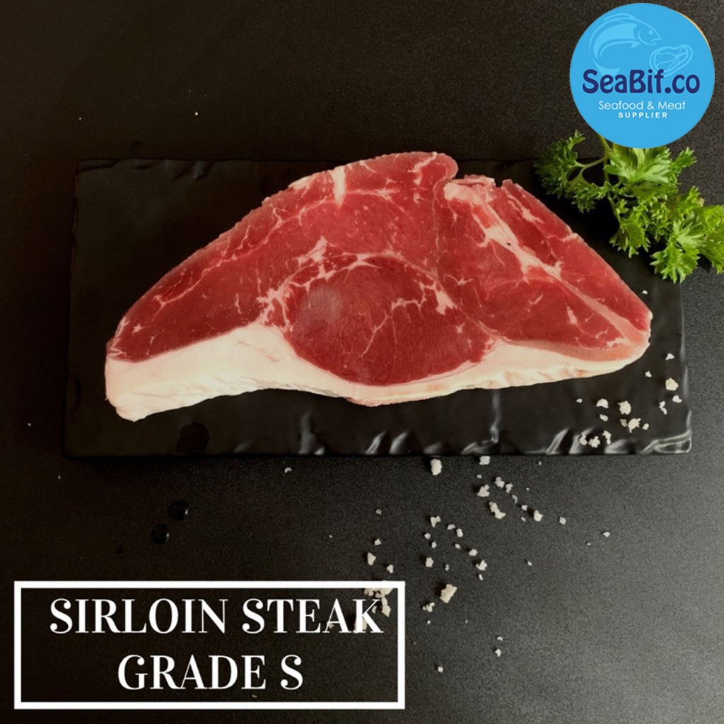 

Daging Sapi Sirloin Beef Steak Sirloin Australia Grade S 200gr Import