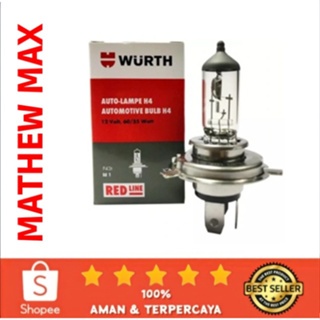 Lampu Bohlam Dop Halohen Socket H4 WURTH 12V 60/55
