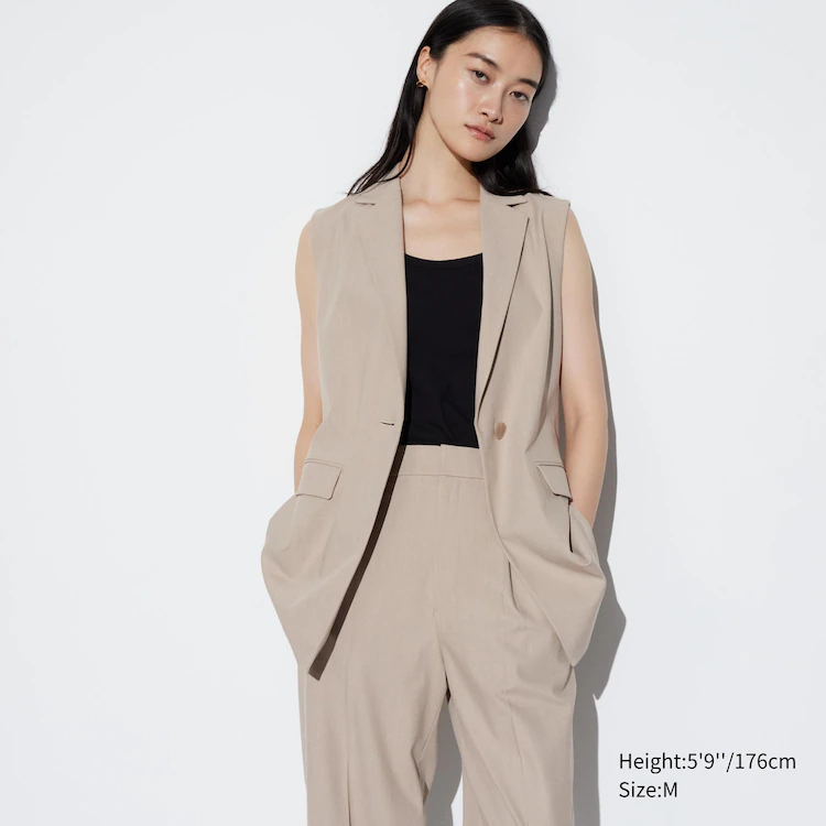 Jaket Tanpa Lengan (Set Up) Uniqlo Original