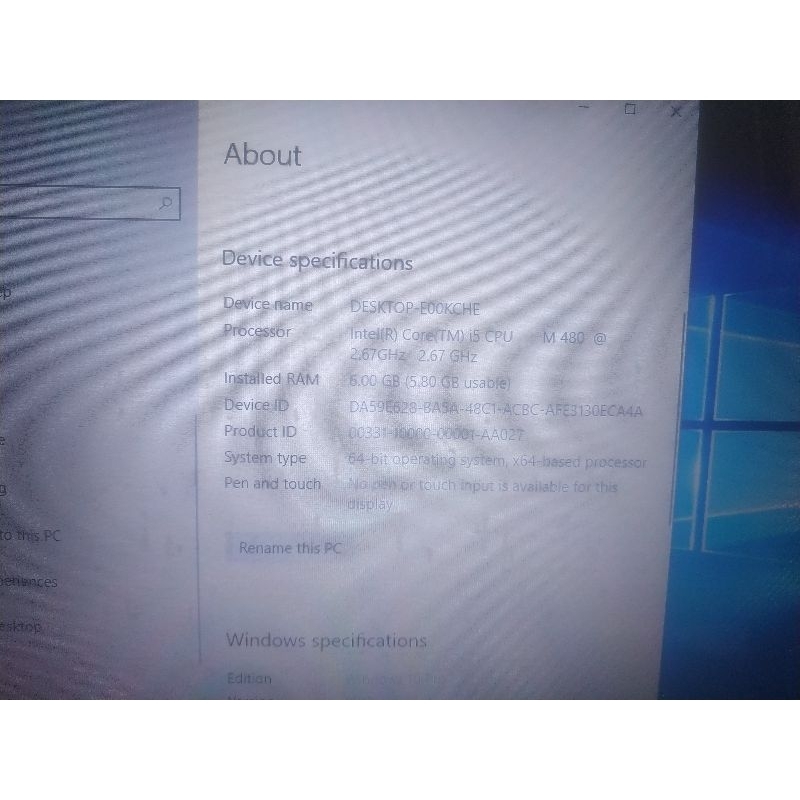 laptop Toshiba satelite L740 i5