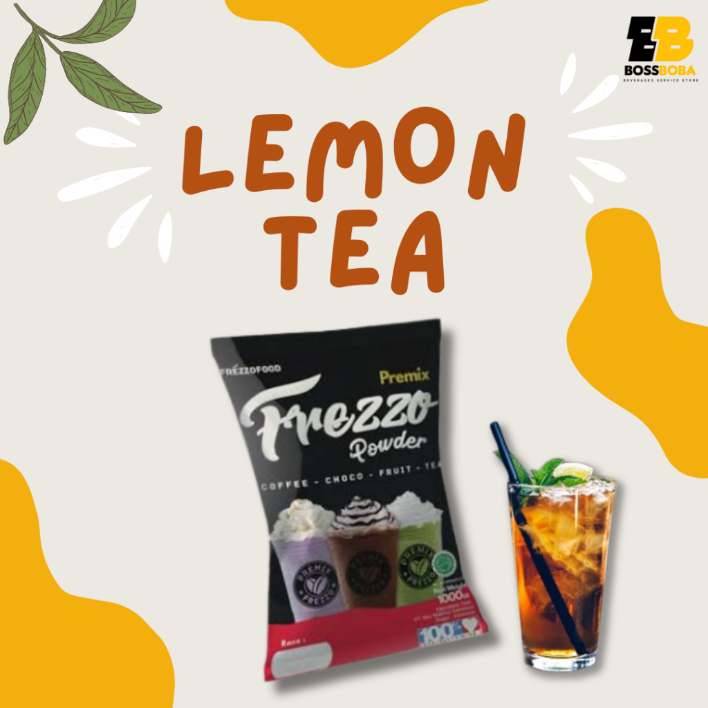 

Bubuk Minuman Rasa Lemon Tea Premix Frezzo Powder Drink 1kg/Minuman Kekinian Murah/Bossboba