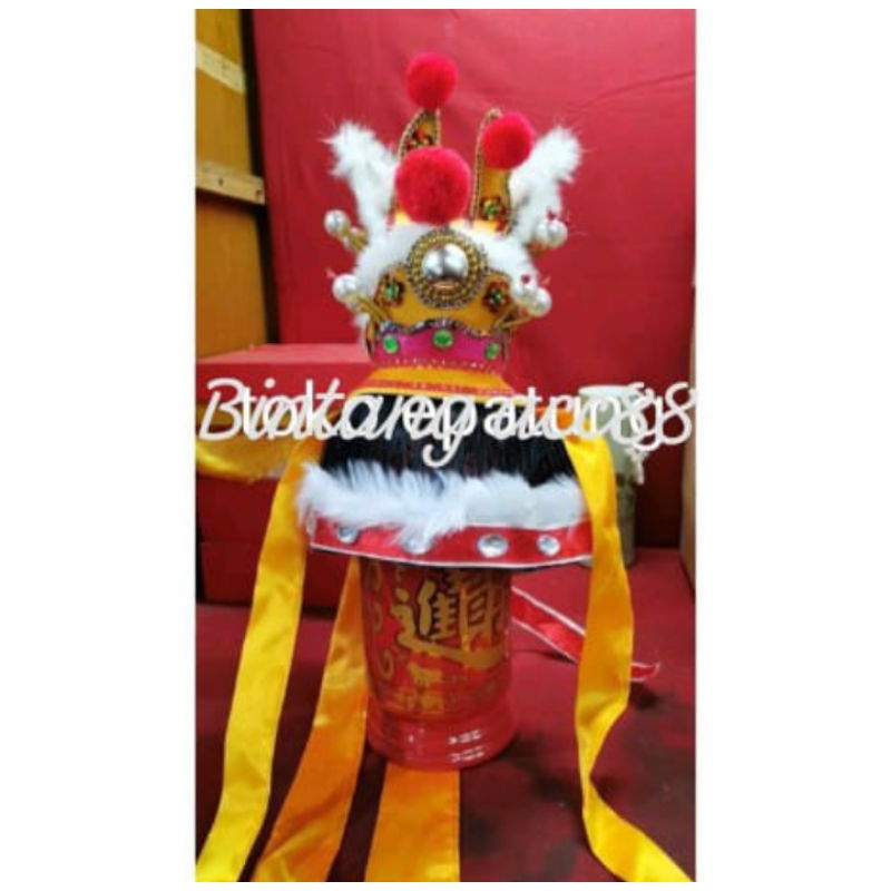 topi mahkota tatung kera sakti/ sun go kong - kuning