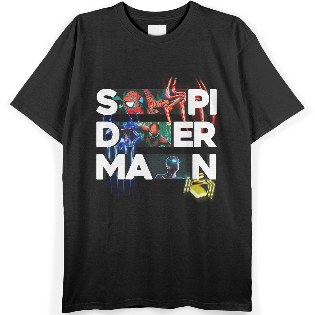 T Shirt Pria Distro Kaos Spiderman Baju Keren Cowok Bootleg Combed 24s Phrase Prints