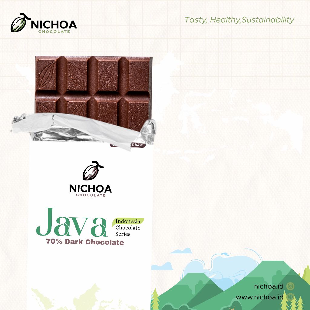 

Nichoa - Java Single Origin 70% Dark Chocolate