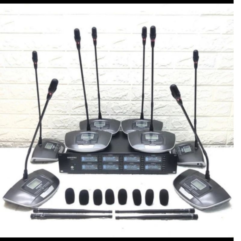 MIC WIRELESS HARDWELL SP 8U MIC PODIUM CONFERENCE HARDWELL SP 8U RESMI WIRELESS PODIUM