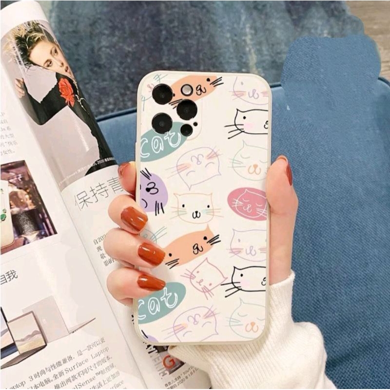 Softcase Silikon Motif Cat Case Oppo a16 a16k