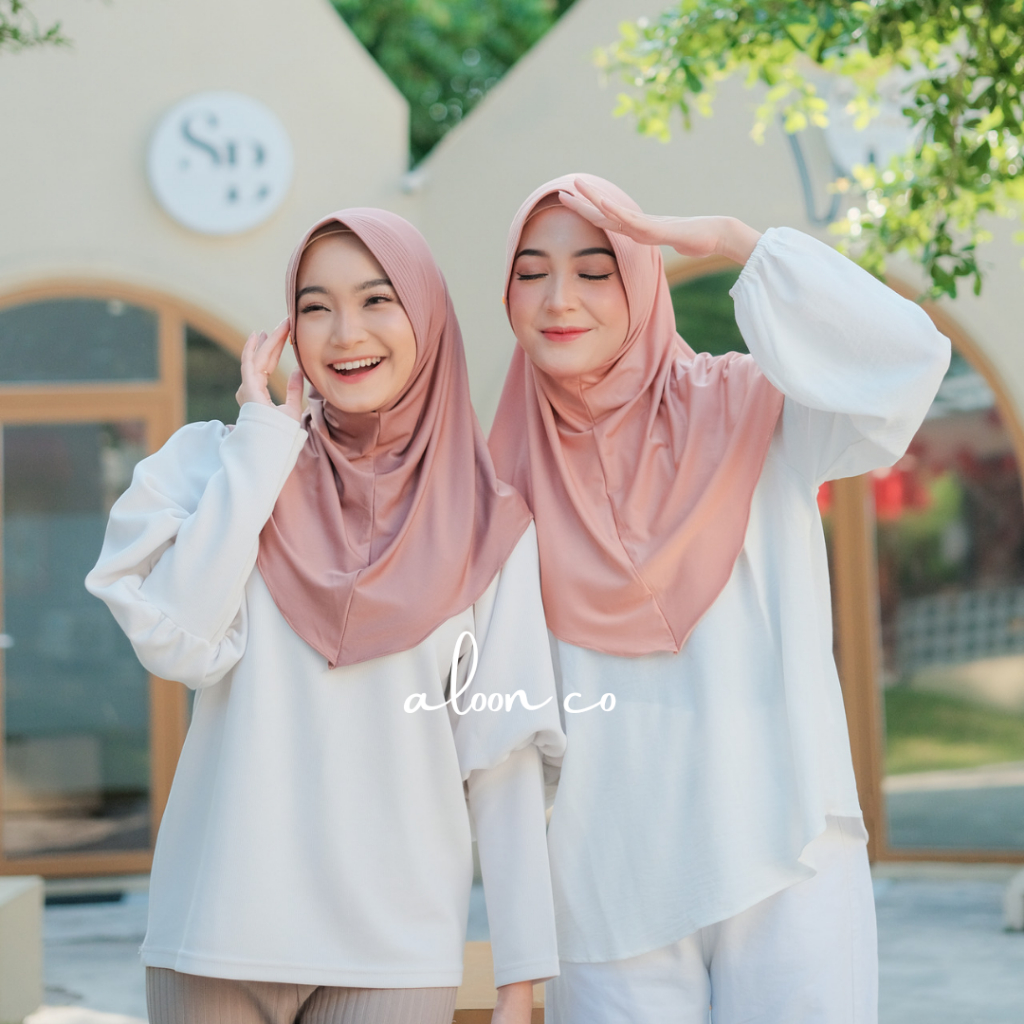 Hijab Bergo Sport Jersey by aloon.co – Jilbab Instan Sport Volly