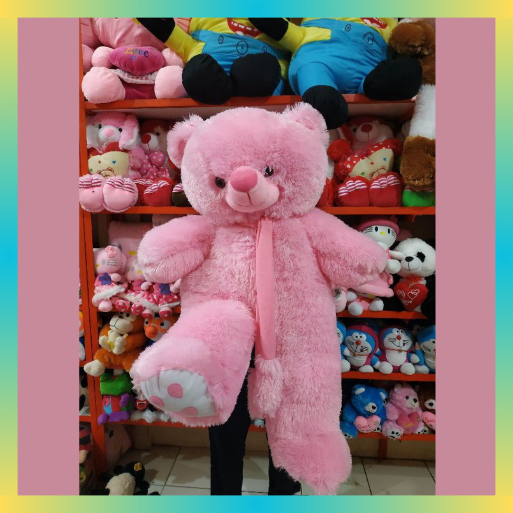 Grosir Boneka Termurah Teddy Bear Jumbo / Beruang Jumbo Syal Telapak Kualitas SNI