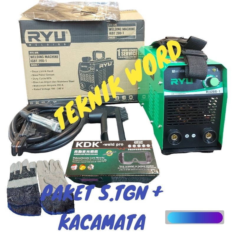 MESIN LAS RYU RII 200-1 / INVERTER LAS RYU 200A / TRAFO LAS RYU RII 200-1