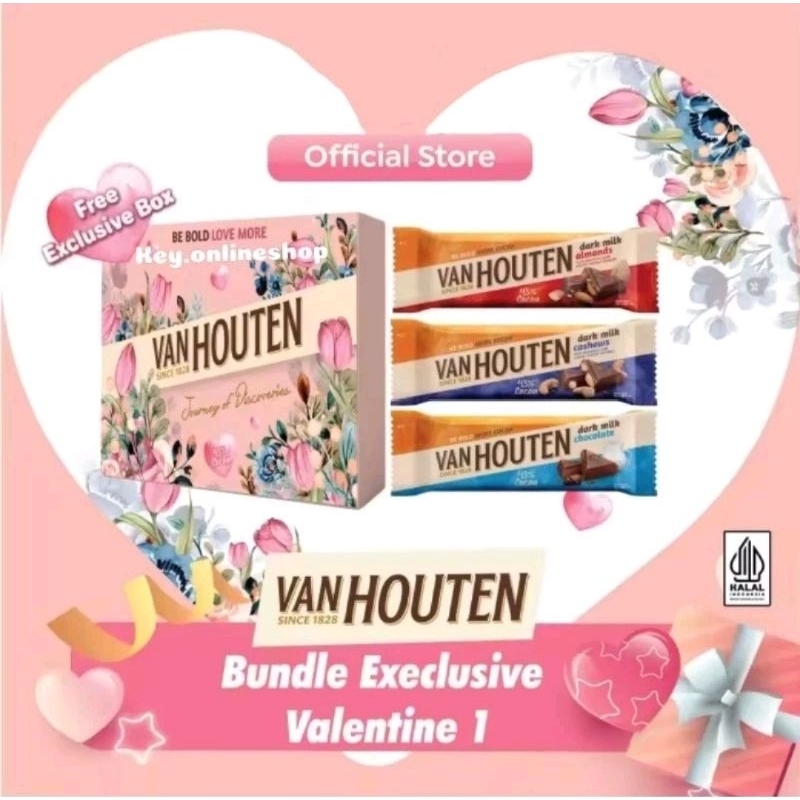 

KADO ULANG TAHUN CEWEK COWOK WISUDA ULTAH HAMPERS COKLAT VALENTINE Anniversary Graduation Cokelat Van Houten 4x40gr Coklat Vanhouten Free Bunga Tulip Pouch Edisi Valentine More Cocoa Less Sugar Cadbury Silverqueen hadiah Gift Box Parsel buket bunga boneka