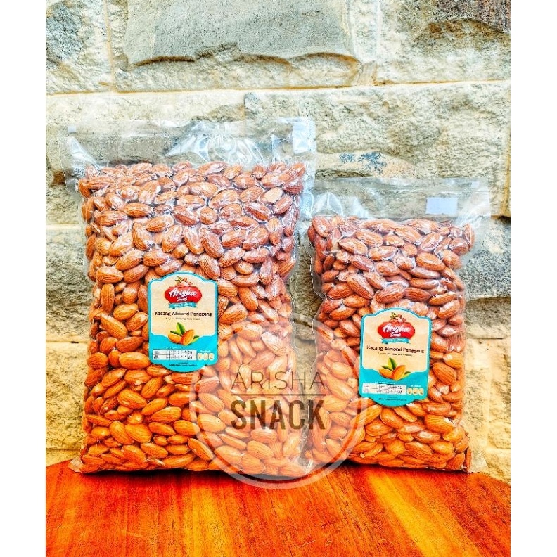 

SHOPEE MALL Kacang Almond Panggang Premium 1KG Roasted Almond buruan