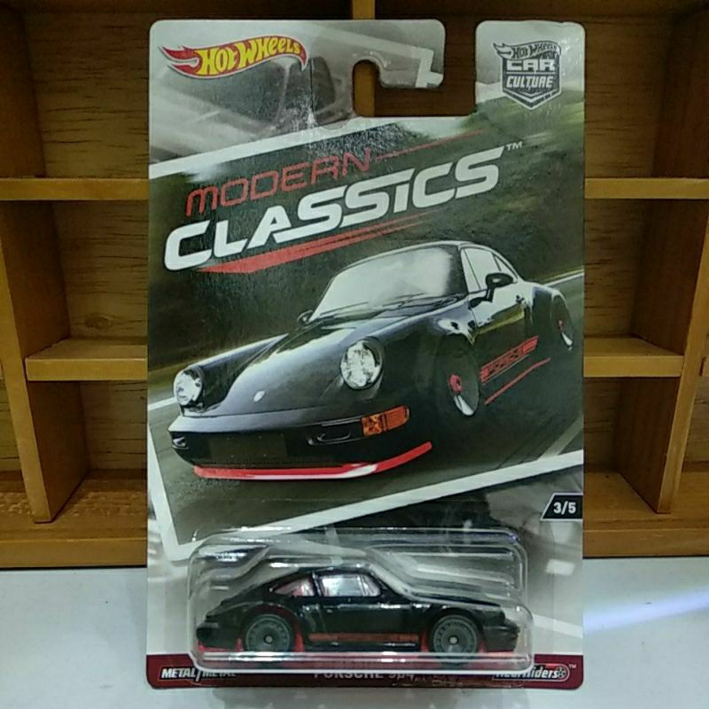 Hot Wheels Porsche 964 Modern Classics Black Hitam Diecast