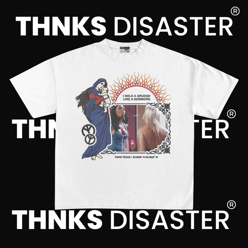 THNKSDISASTER | KAOS PARIS TEXAS LANA DEL REY | COMBED 24S | UNISEX | GRUNGE | BAND | KPOP | METAL |