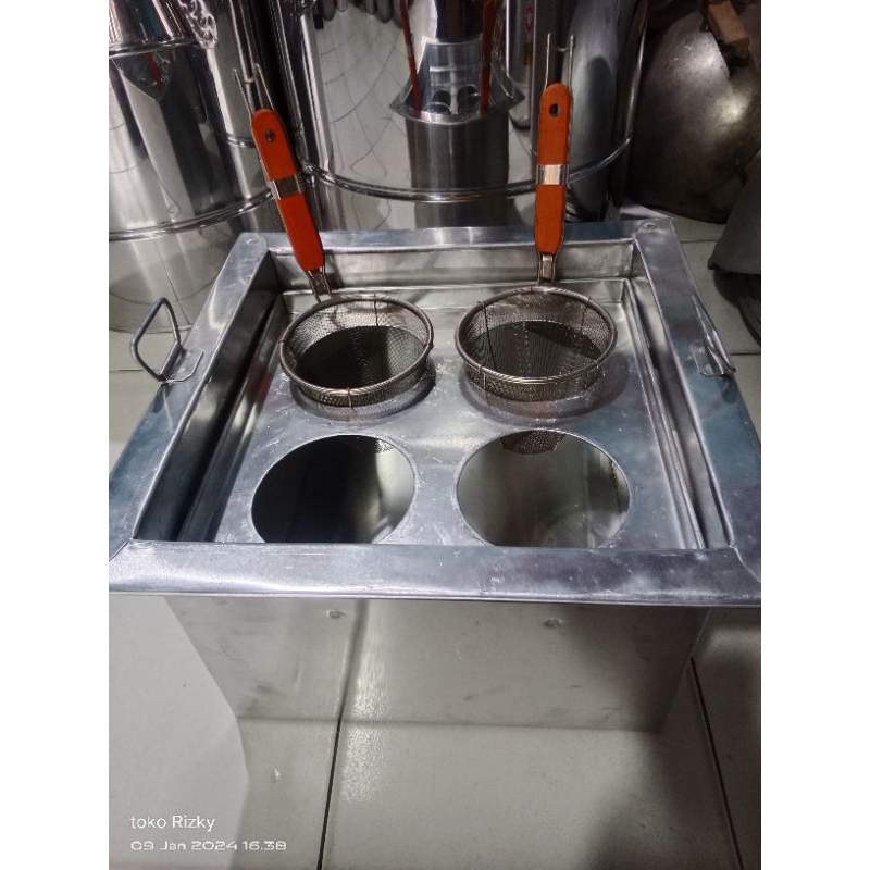 Dandang mie kocok mie ayam isi 4 uk 35 aluminium