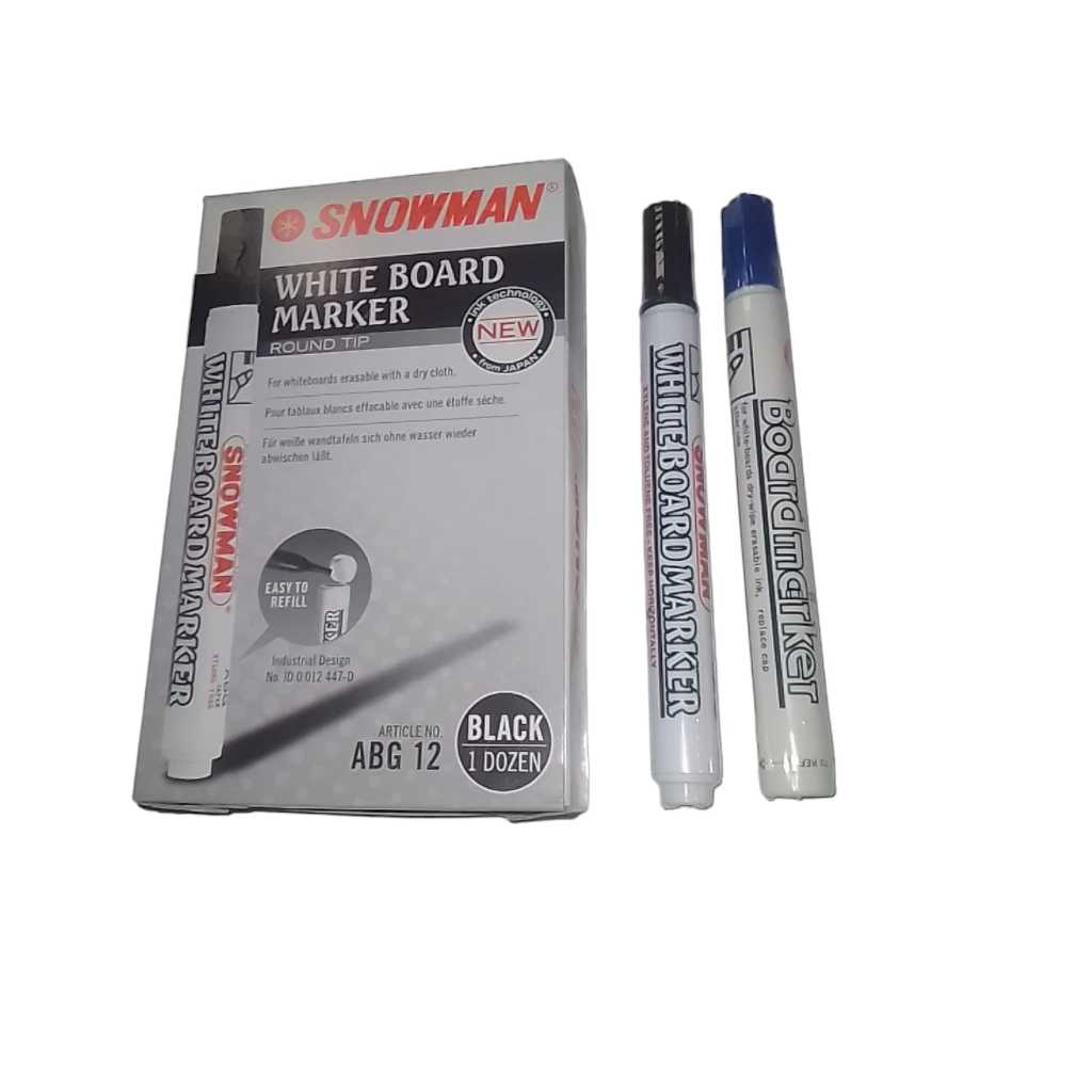 

spidol snowman white board marker ABG 12