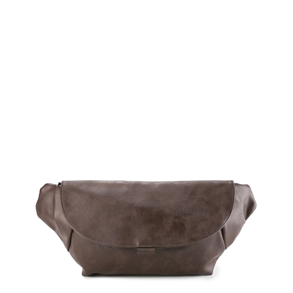 Urban State - Distressed Leather Rogue Belt Bag - Dark Brown