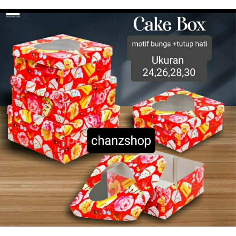 

DOS KUE/TART DUPLEX TUTUP HATI TINGGI 12CM