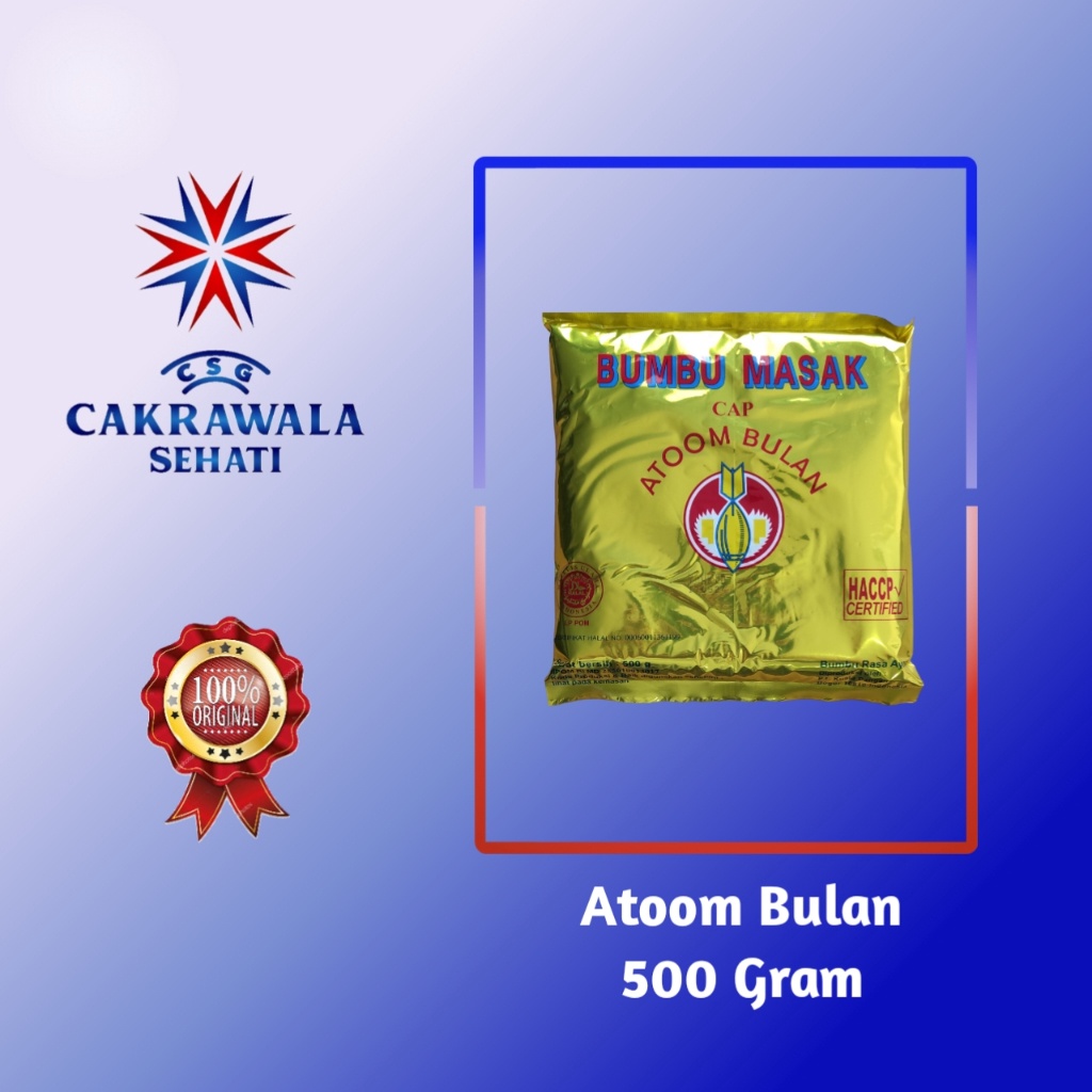 

1212 Brand Atoom Bulan Bumbu Masak 5 g murah
