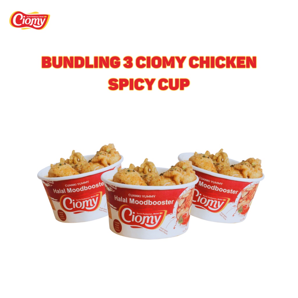 

Import Terbaik CIOMY Paket Promo Hemat Bundling 3 Cuanki Spicy Chicken Cup