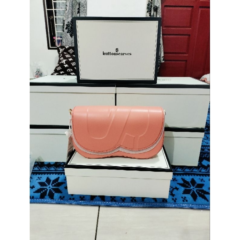 Tas Buttonscarves New original Sale lengkap Box
