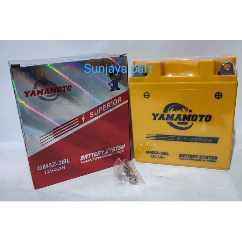 Aki Motor Yamamoto GM5Z-3BL 12V-5AH