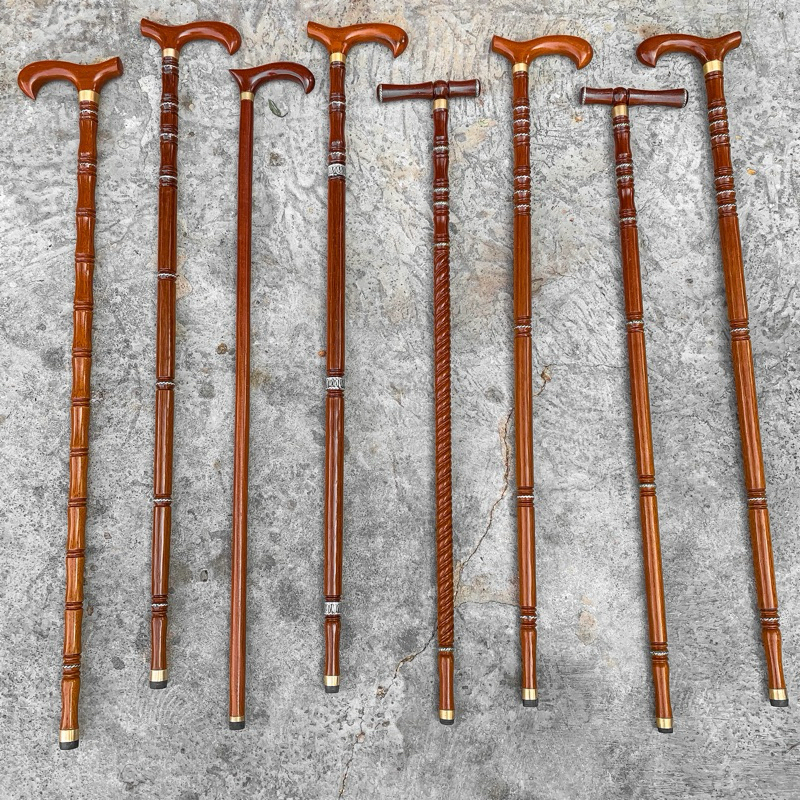 Tongkat Jalan KAYU ULIN Ukir Unik | Tongkat bantu Jalan Orang Tua Kayu Ulin Kalimantan