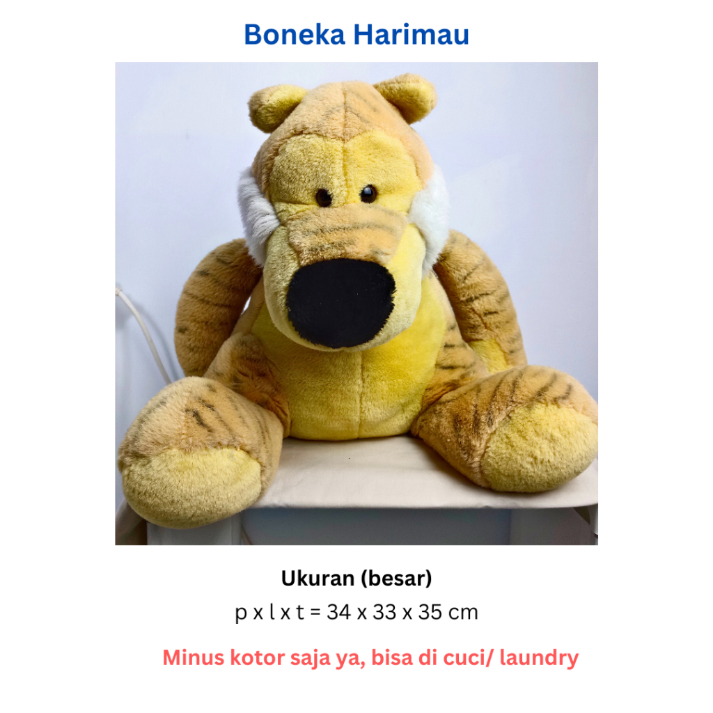 [PRELOVED] Boneka Harimau besar warna kuning