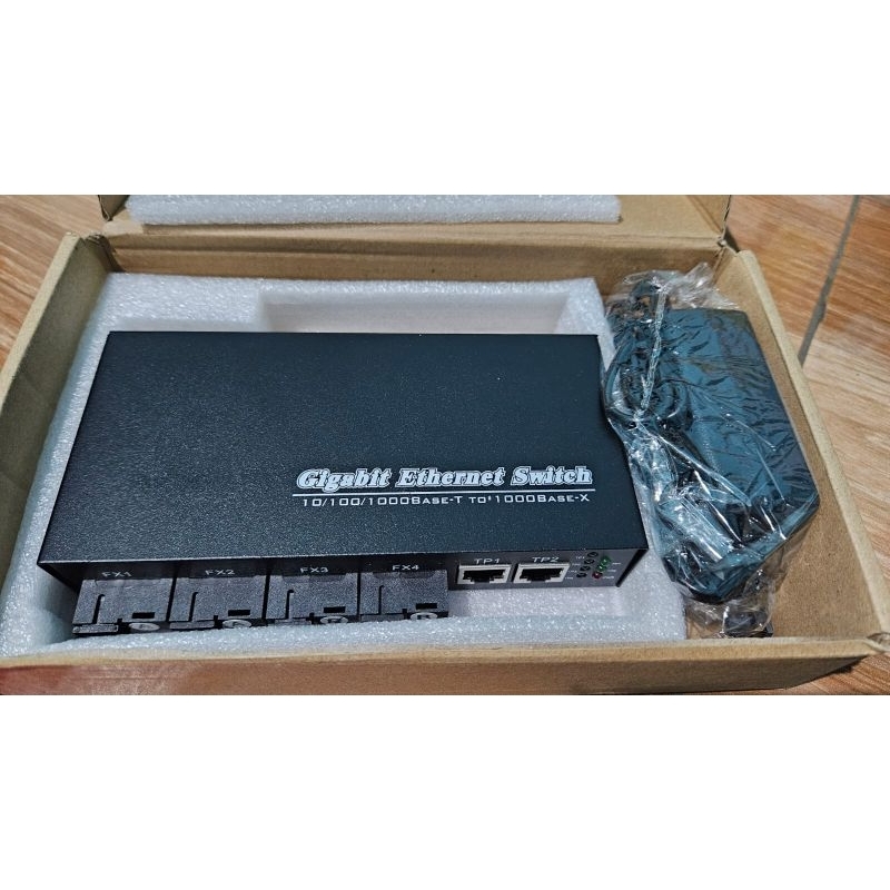 Converter fo HTB fiber optic switch 4Fo 3ethernet gigabit