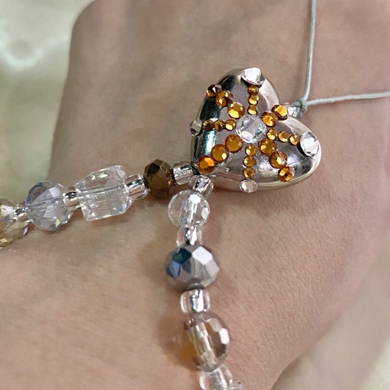 Swarovski Crystals Decorated Special Edition Charm Phone Wrist Strap