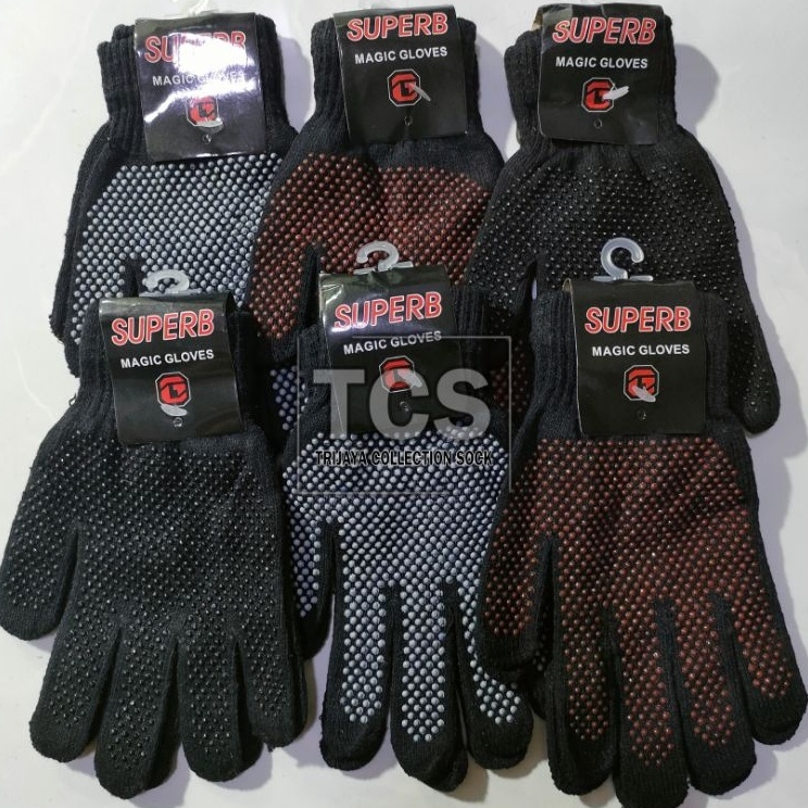 Grosir 1 Lusin Sarung Tangan Rajut Antislip