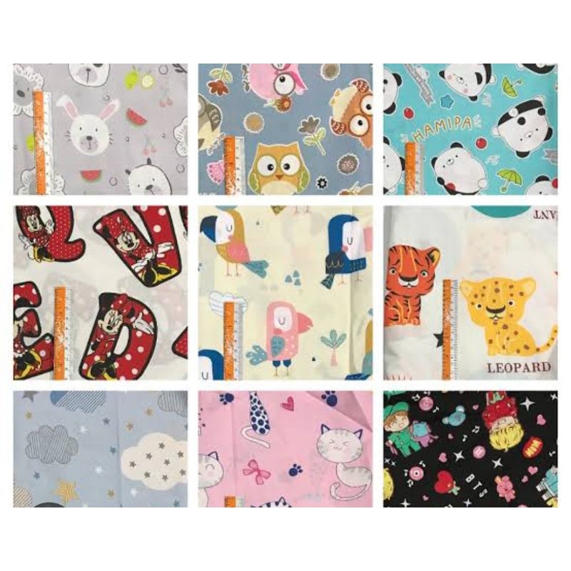 kain perca katun catra kiloan