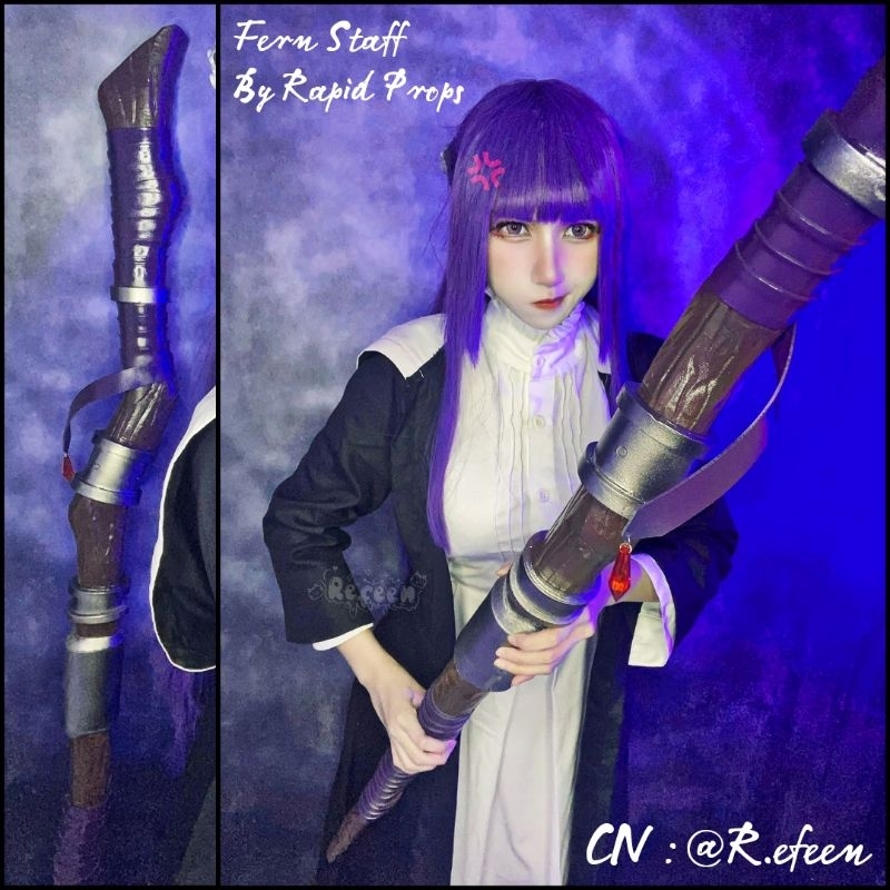 Fern Staff From Frieren / Tongkat Fern Cosplay Prop