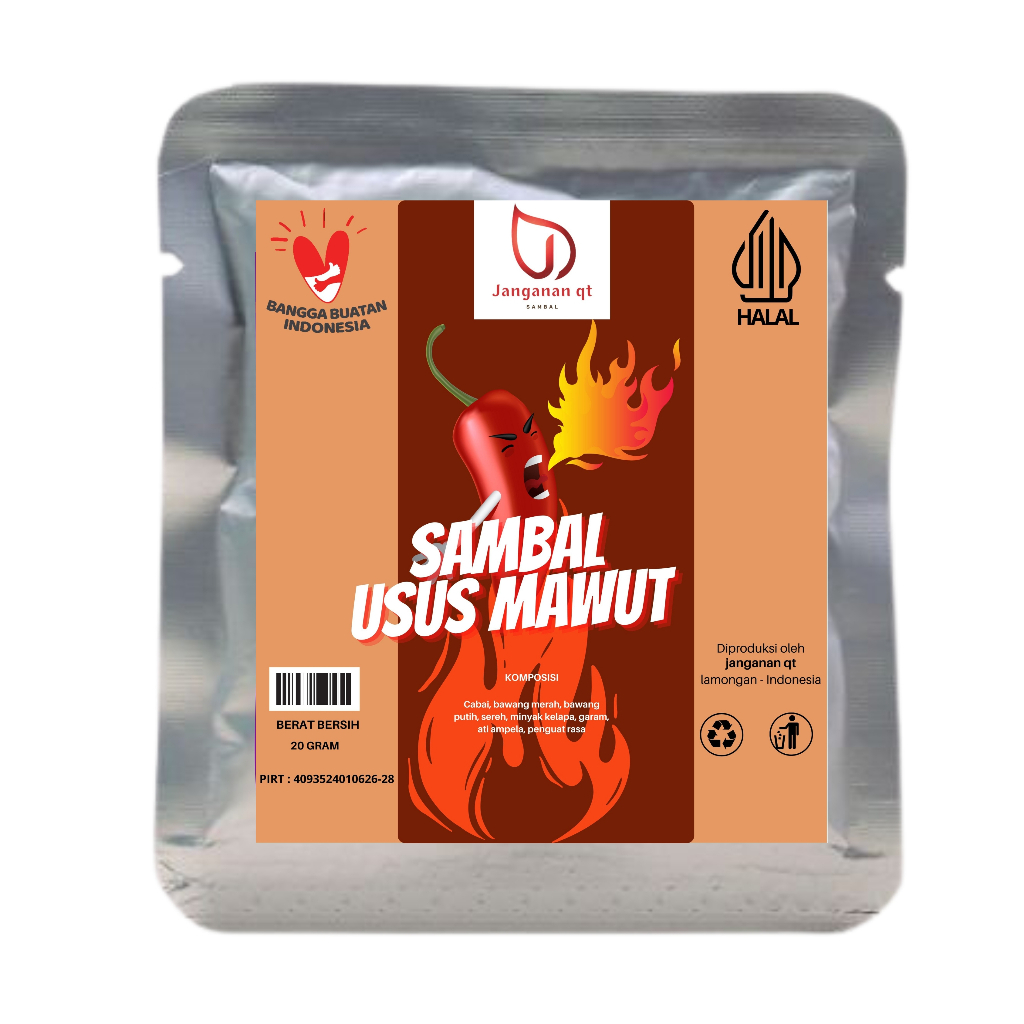

janganan qt sambal sachet usus mawut