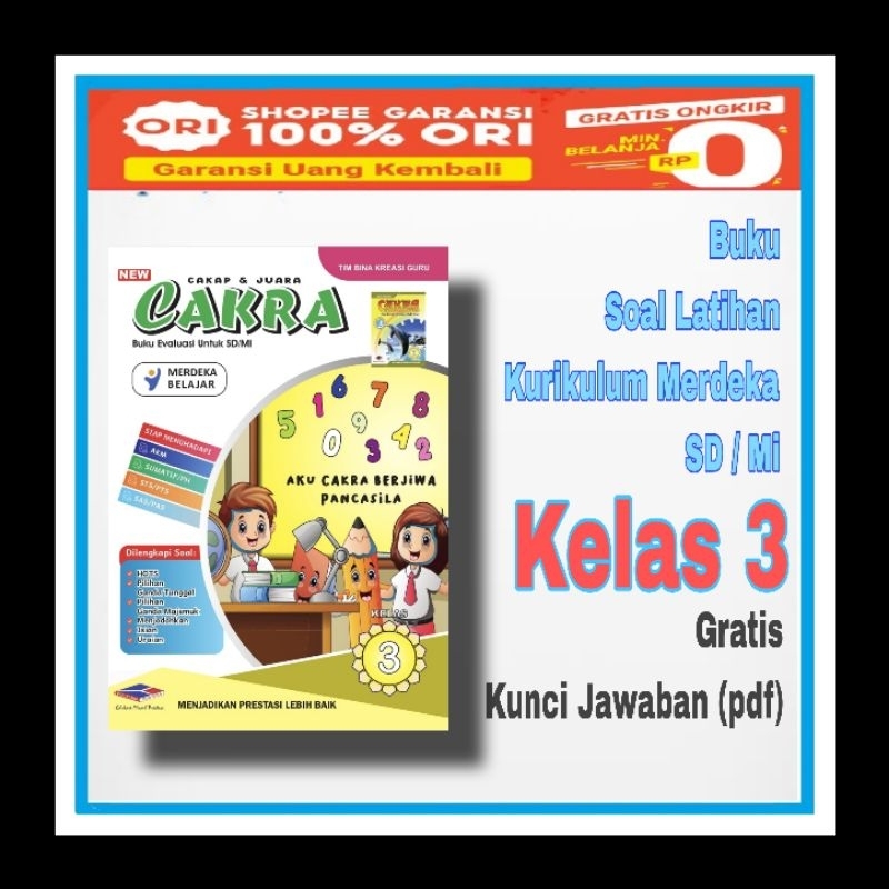 Buku Soal Kurikulum Merdeka Kelas 3 SD MI Penerbit Edutama Mulia (GRATIS Kunci Jawaban pdf)