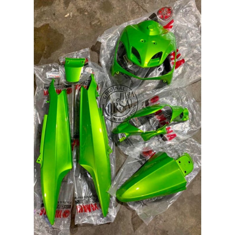 Cover body bodi fullset full set yamaha mio smile mio new karbu hijau ijo asli original ygp