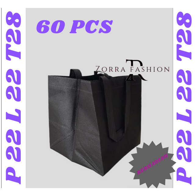 

(60 Pcs) Tas Hajatan 22x22 TINGGI 25 / Tas Box 22x22 / Tas Hajatan Spunbond KAIN MURAH / TAS BERKAT KAIN