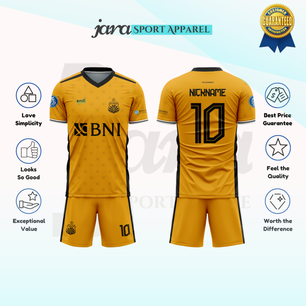 Jersey Bhayangkara Presisi Indonesia FC Home 2023/2024 Custom Nama Full Printing - Baju Jersey Futsa