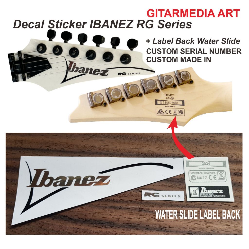 LOGO IBANEZ RG STIKER LOGO IBANEZ RG STICKER LOGO IBANEZ RG DECAL IBANEZ RG STICKER IBANEZ STIKER IB