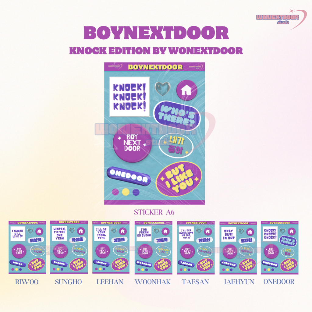 

[STICKER SET] BOYNEXTDOOR - Knock Edition All Member