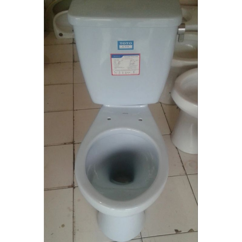 CLOSET DUDUK TOTO CW 516 ENGKOL SAMPING WARNA BIRU MUDA