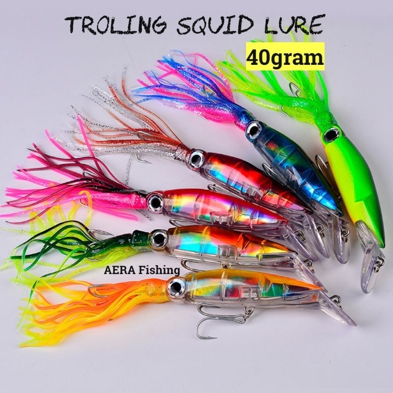 Minnow Tenggiri 40gr Bentuk Cumi Lure Trolling