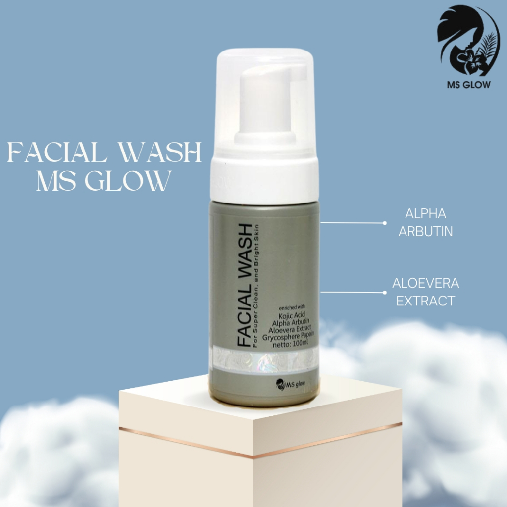 Ms glow Facial Wash ORIGINAL Resmi / facial wash ms glow original / sabun wajah ms glow / Sabun pemb
