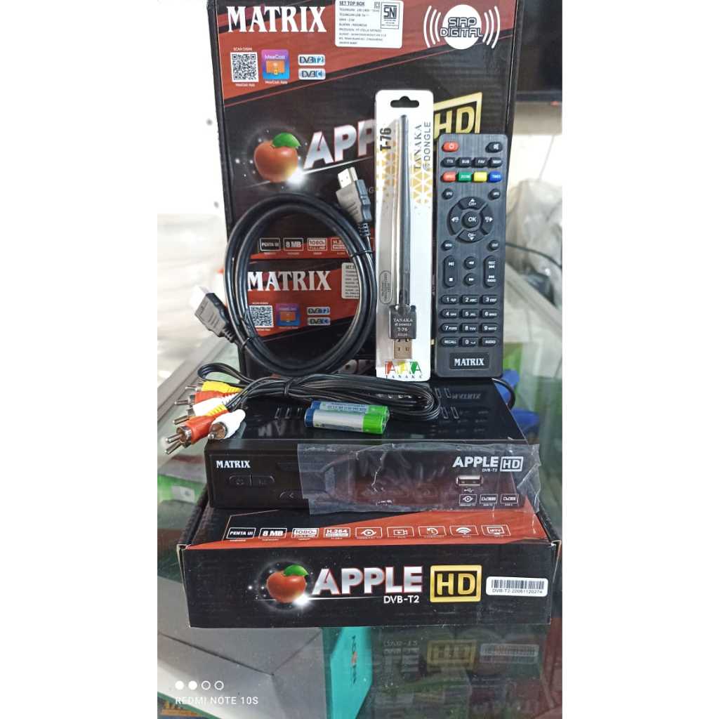 MATRIX APPLE Set top box tv digital DVB-T2 UHF TV DIGITAL