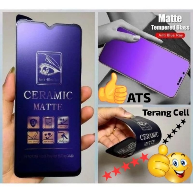 TG CERAMICS BIRU ANTI GORES HP HANDPHONE TIPE SAMSUNG A02 / A02S / A03 / A03S / A03 CORE / A04 / A04