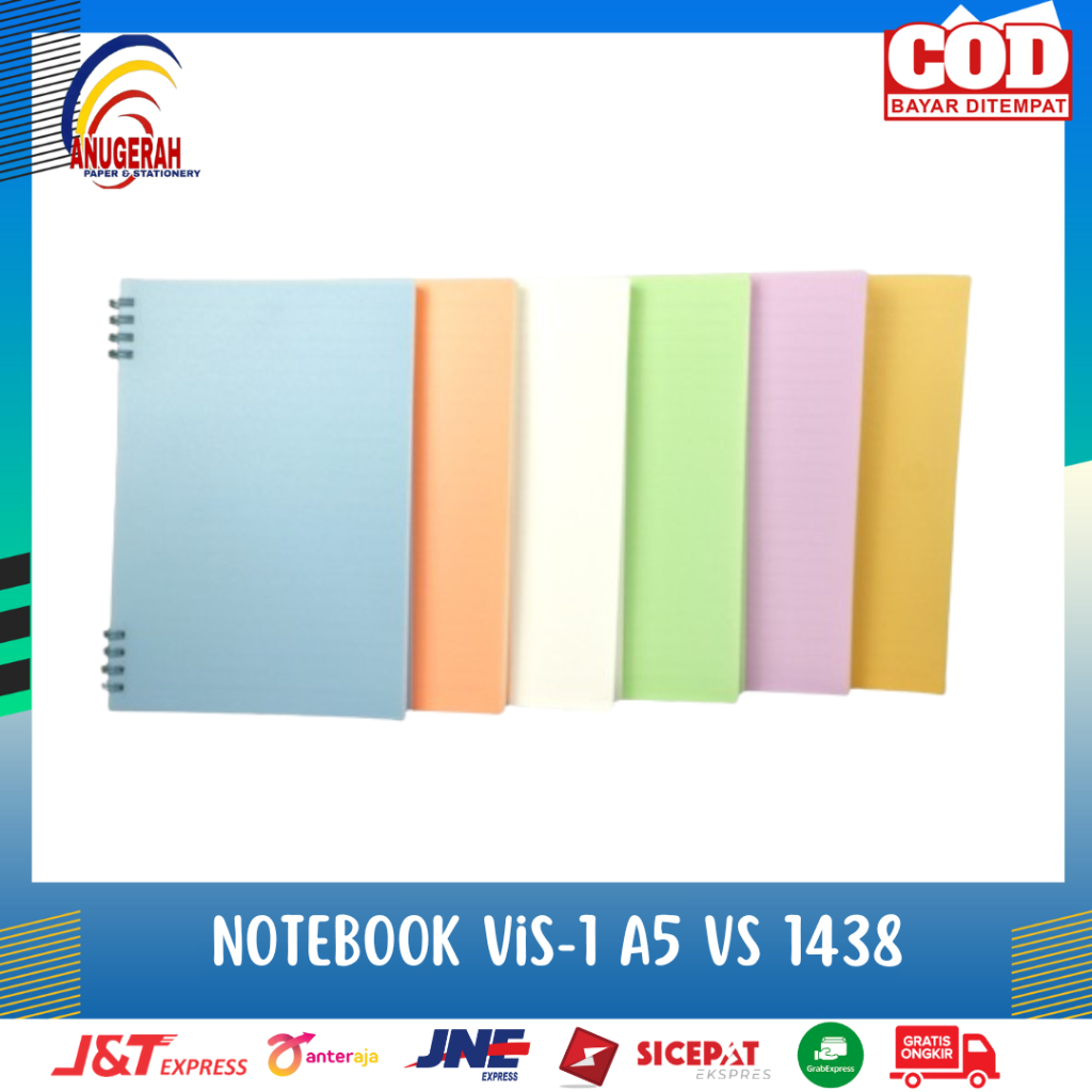 

NOTEBOOK SPIRAL VIS1 A5 VS1438 (PCS)