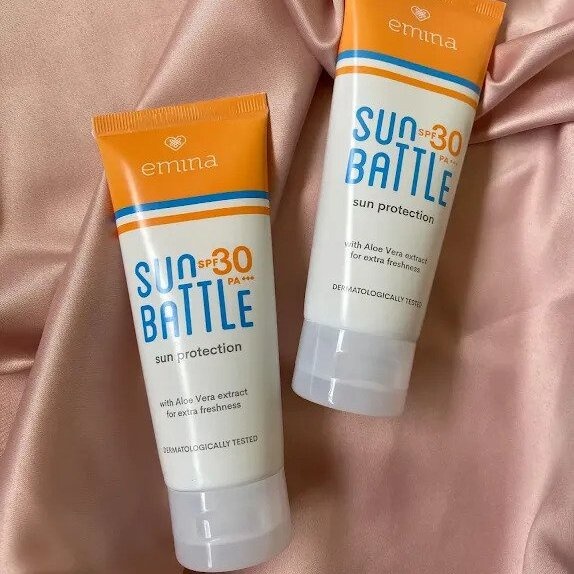 EMINA Sun Protection SPF 30 PA++ 60ml | Sun Battle SPF 45 | 30 PA++ 23ml | Sunscreen Skin Buddy