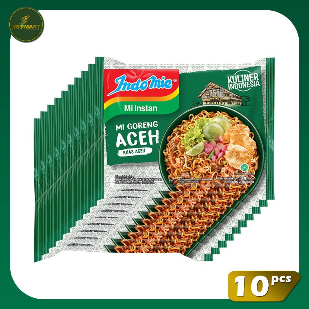 

Indomie Goreng Aceh 10 PCS 90 Gram | MS3 Mart