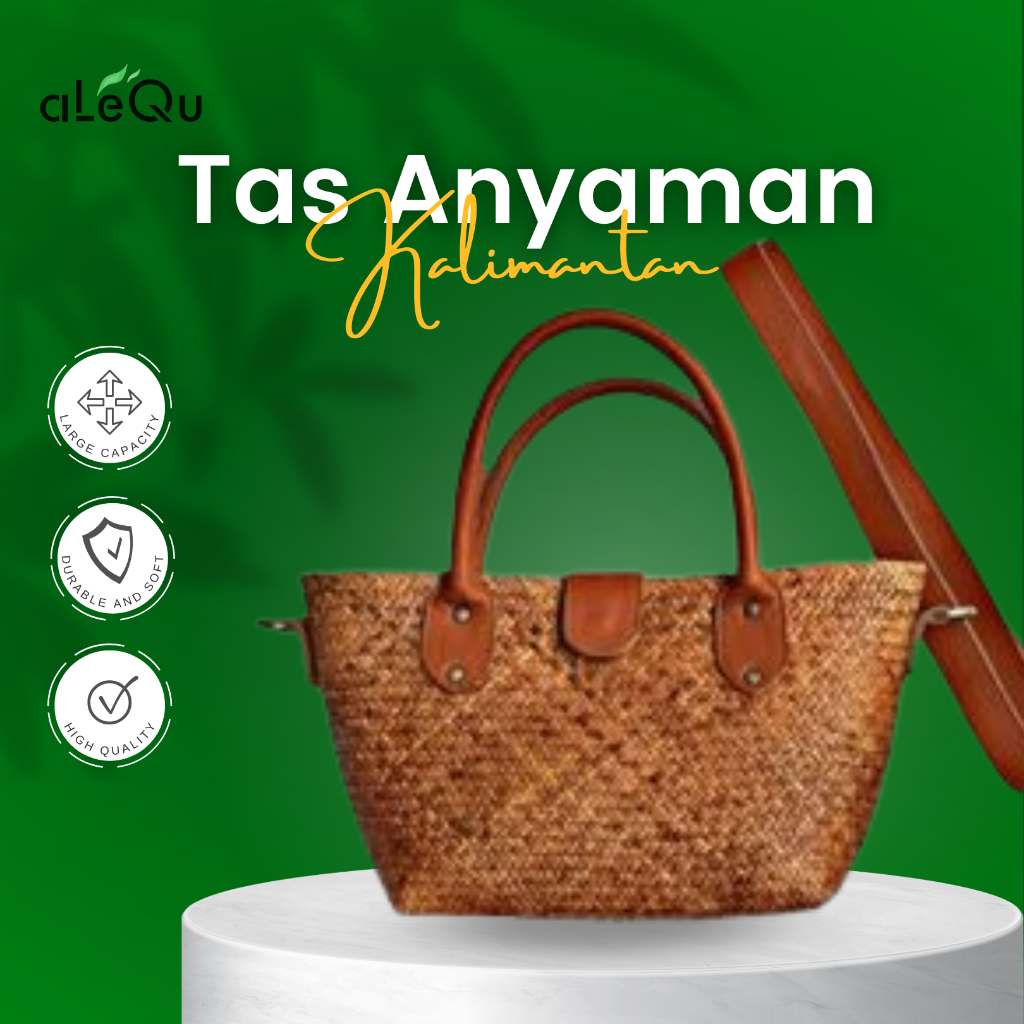 Tas Anyaman Rotan & Kulit Asli – Elegan, Multifungsi, dan Khas Kalimantan Timur
